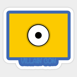 MINI YELLOW VILLAIN CON Sticker